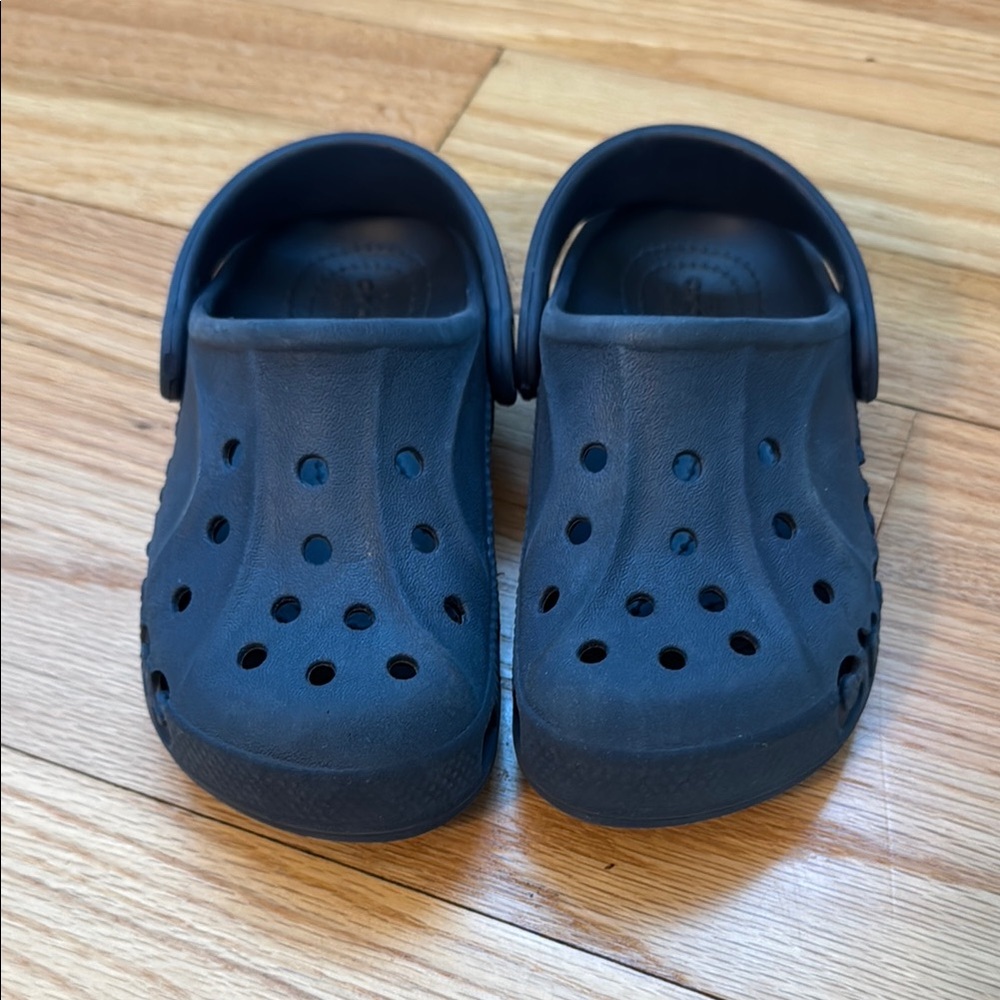 Navy Blue Crocs size 10 toddler